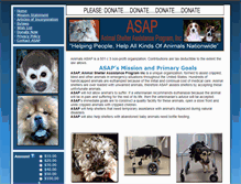 Tablet Screenshot of animalasap.org